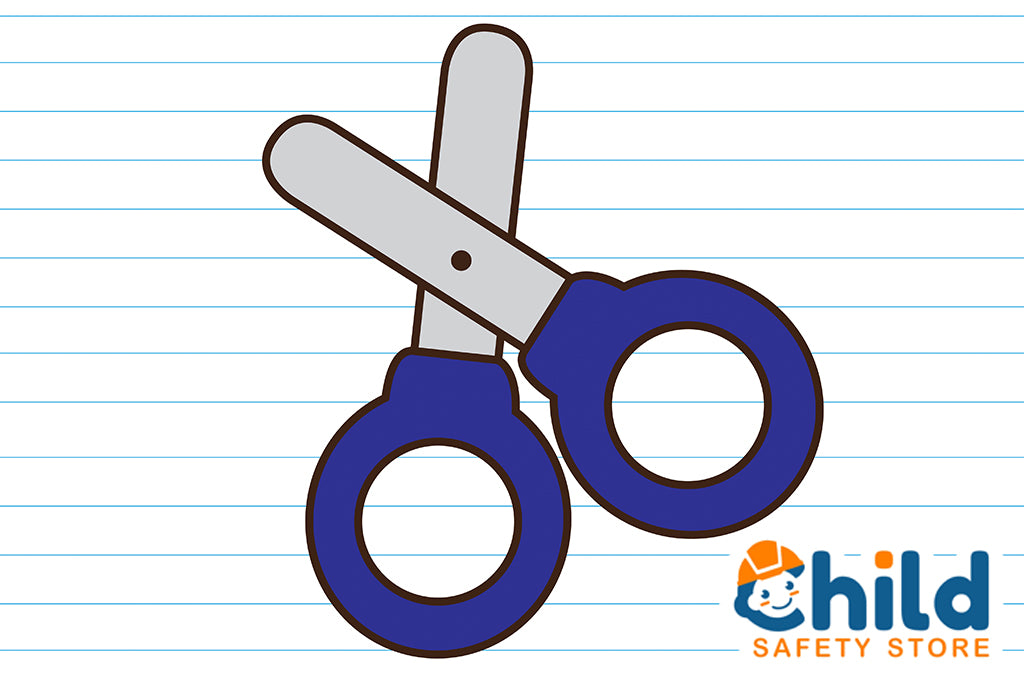 Kids,Toddlers Safe Tip Paper Scissors,Safety Rule Blade Craft