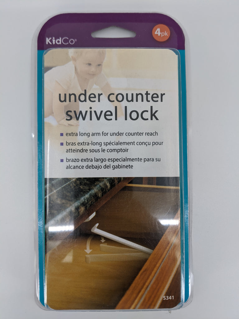 KidCo Cabinet and Drawer Swivel Lock, White - 12 count