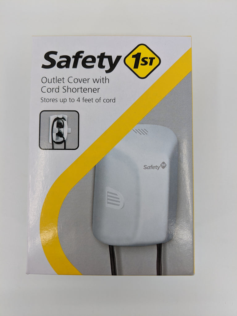 Safety 1St Outlet Cover With Cord Shortener Open Box Baby Proof 📦