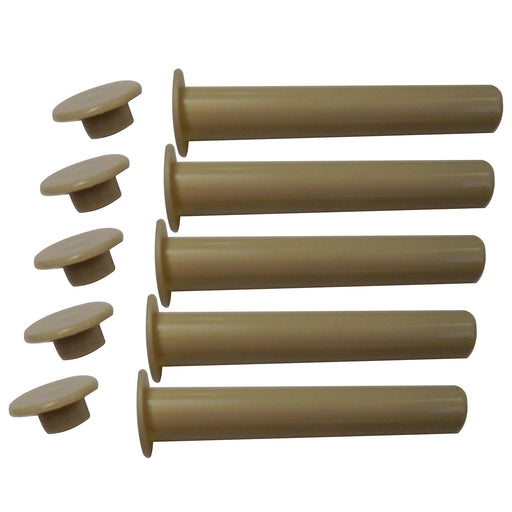 4″ TAN Sleeves and Caps – 5 Pack