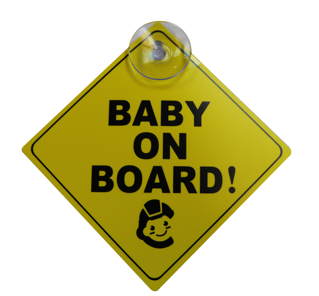 Child Safety Store Baby On Board Sign (1 Pack)