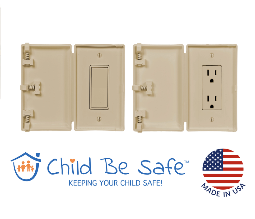 Child Be Safe Modern Rectangular Style Electrical Switch/Outlet Cover