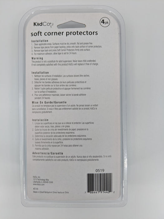 KidCo Soft Corner Protectors - 4pk White
