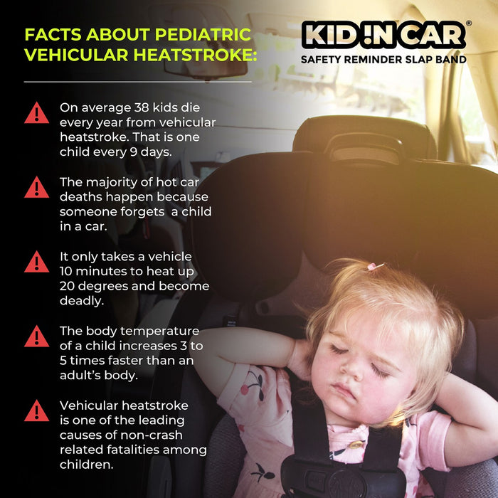 KID !N CAR - Safety Reminder Slap Band