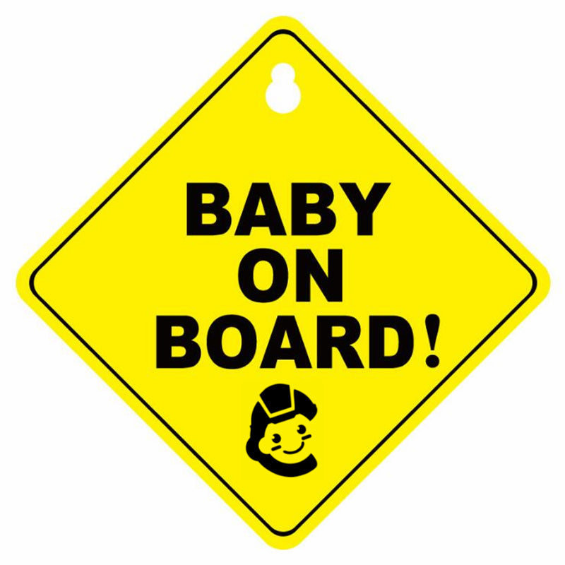 Child Safety Store Baby On Board Sign (1 Pack)