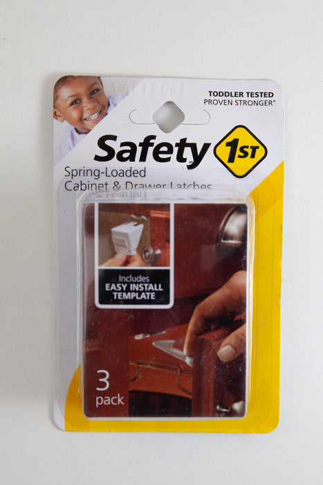 How to Install Safety 1st Spring Loaded Cabinet & Drawer Latches - Redhead  Baby Mama